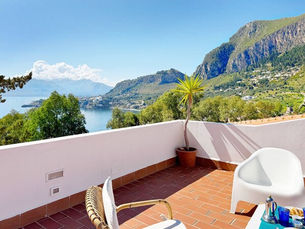 Basic Apartment, Sea View | Terrace/patio