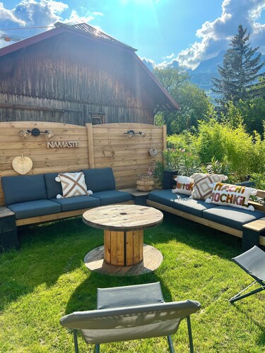 Maison Calme Plein Sud Jardin-Piscine vue Mont Blanc
