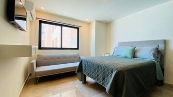 2 habitaciones, tabla de planchar con plancha y acceso a internet