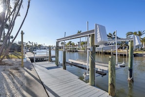Marina - Bayview Beach Escape is a canal front 3 bedroom 2.5 bath pool home nestled on a (Holmes Beach)