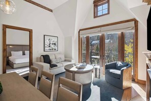 TV, fireplace - The Aspen Mountain Residences 32AB - 2 Bedroom Residence (Aspen)