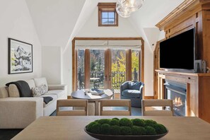 TV, fireplace - The Aspen Mountain Residences 32B - 1 Bedroom Residence (Aspen)