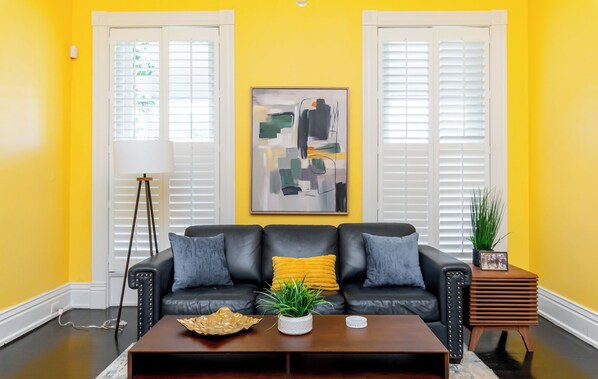 Smart TV, fireplace, video games