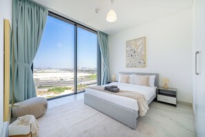 Deluxe-lejlighed - balkon - byudsigt | 2 soveværelser, skrivebord, strygejern/strygebræt, gratis Wi-Fi