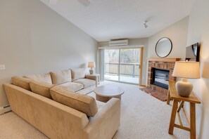 Smart-tv en een open haard