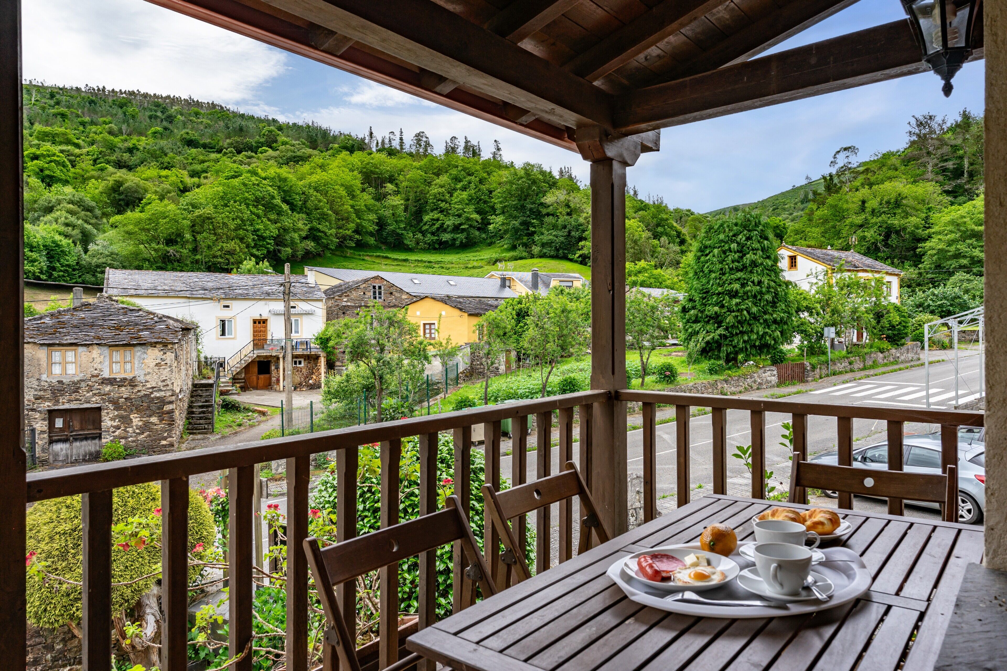 屋外ダイニングエリア