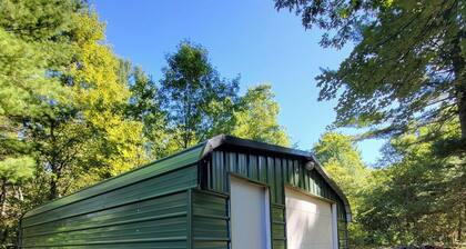 Green Cabin in the Woods