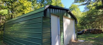 Green Cabin in the Woods