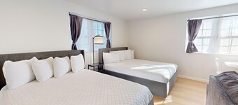 Comfortable Coastal Retreat with Two Queen Beds & Sleeper Sofa - Suite Room