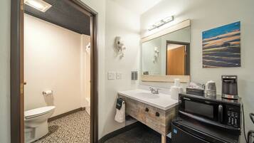 Hair dryer, towels