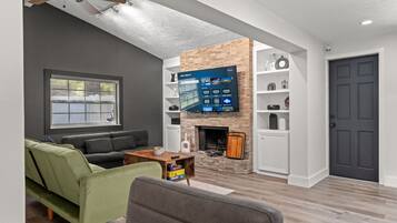 Smart-TV, Kamin, Videospiele, Drucker