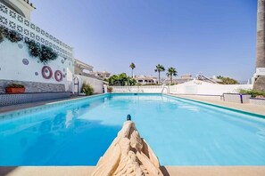 Pool - Apartment with Sea View, Wi-Fi and Air Conditioning (Las Lagunas de Mijas)