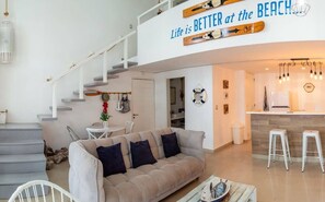 Appartement, vue jardin | Coin séjour