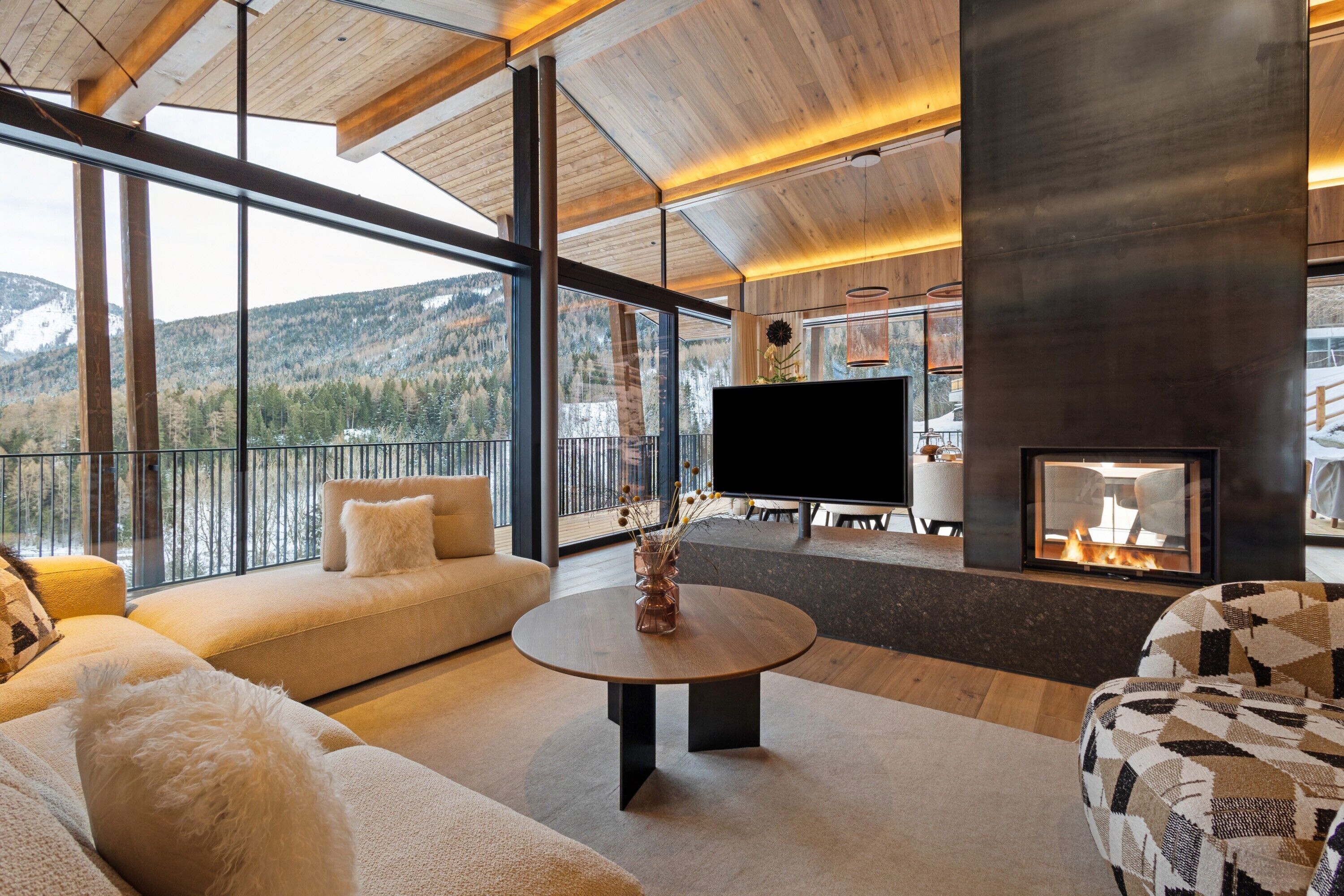 TV, fireplace, video games