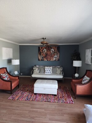 Living area - Resort like upscale Boho design rental. (Tempe)