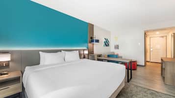 Luxe beddengoed, een bureau, een strijkplank/strijkijzer, gratis wifi