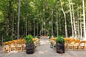 Área de bodas al aire libre