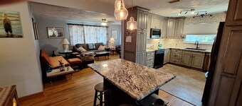 Cozy three bedroom, two bath house.  5 minute walk to the beach.