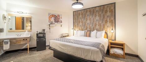 1 slaapkamer, een strijkplank/strijkijzer, wifi, beddengoed