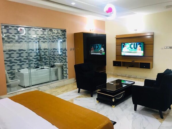 Economy Room, Balcony, City View | Desk, laptop workspace, free WiFi - King Dee Suites and Apartments (Abuja)