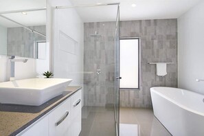 Shower, hair dryer