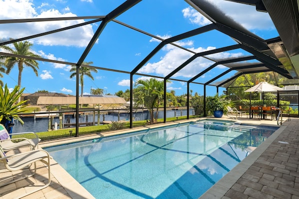 A heated pool