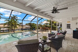 A heated pool