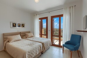 2 bedrooms, iron/ironing board, Internet, bed sheets - Luxury Villa Escape with Breathtaking Sea Views & Perks (Paphos)