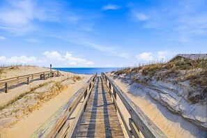 På stranden