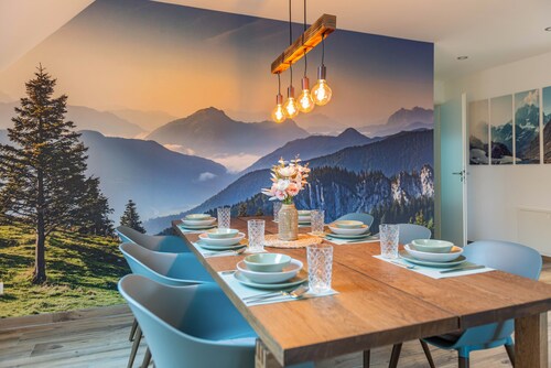 Apartment 'Bergblick' with Shared Terrace, Sauna, Whirlpool & Pool