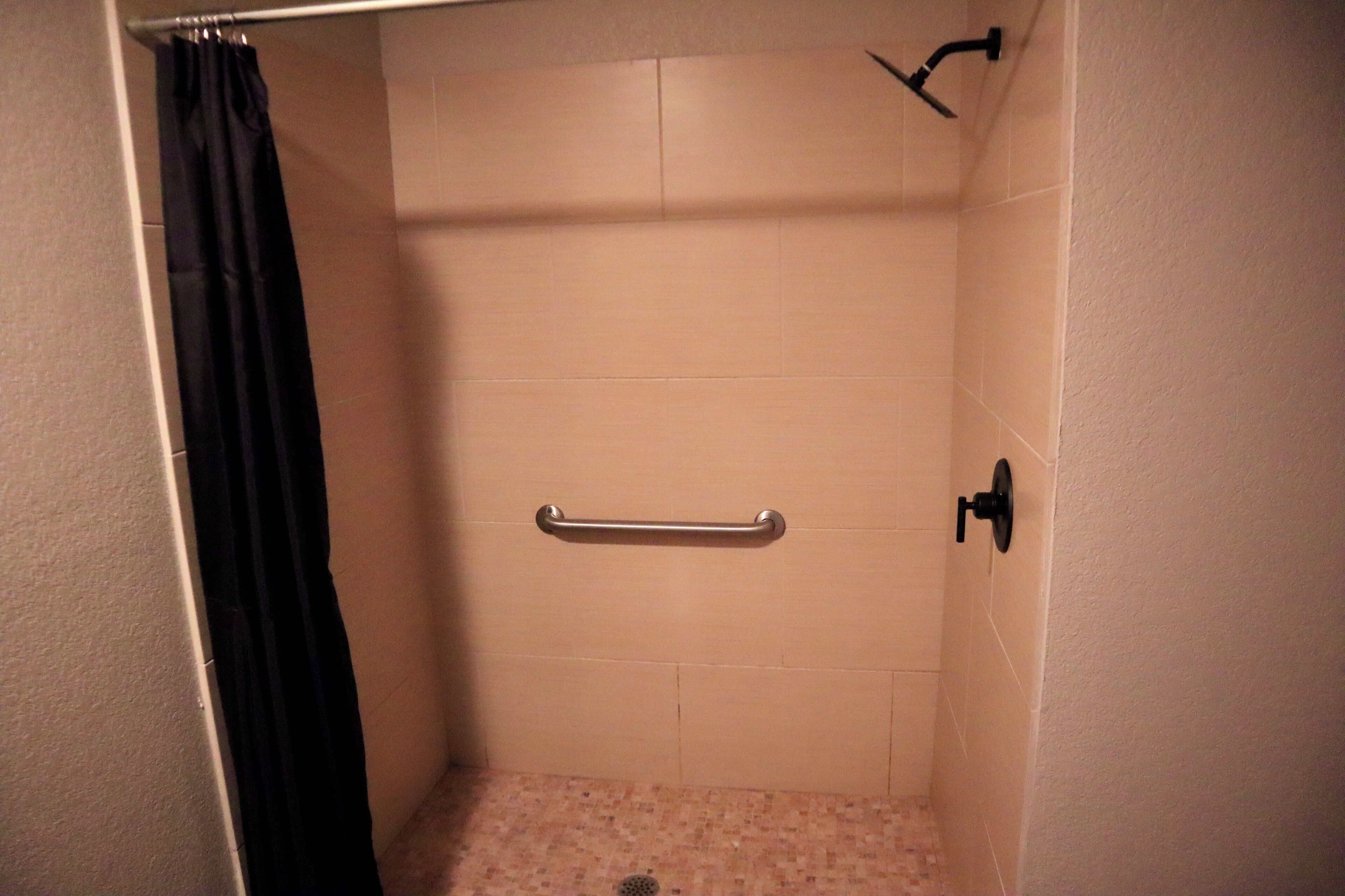 Een douche, een haardroger