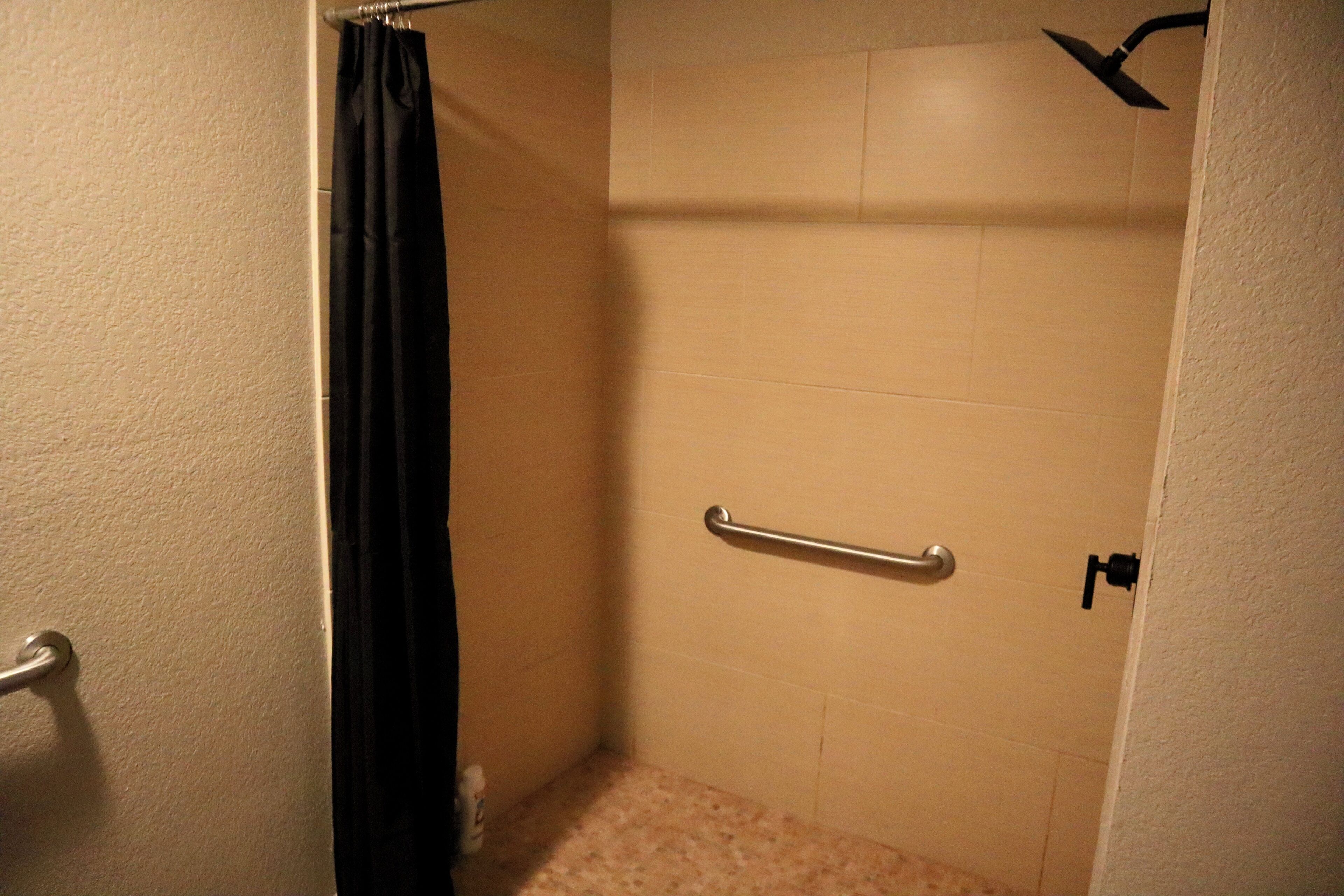 Een douche, een haardroger