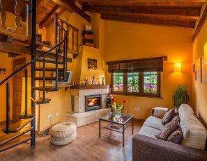 Télévision, cheminée