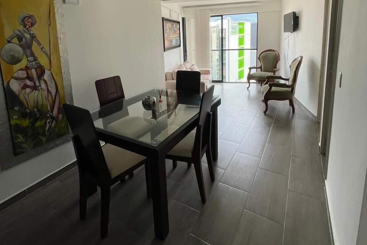 Panoramic Apartment, 2 Bedrooms, City View, Tower | Living area | Flat-screen TV