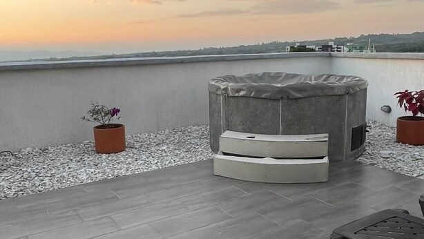 Piscine sur le toit