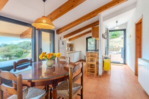 Dining - Country House 'Vinyoles 2' with Mountain View, Shared Pool and Wi-Fi (Quart)