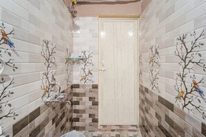 Deluxe-Doppelzimmer, Gartenblick | Badezimmer