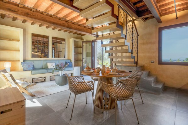 Condo, Hill View | Private kitchen | Full-size fridge, microwave, oven, stovetop - Punteriolo Family Apartment, Nice Garden Pool Montaione (Montaione)