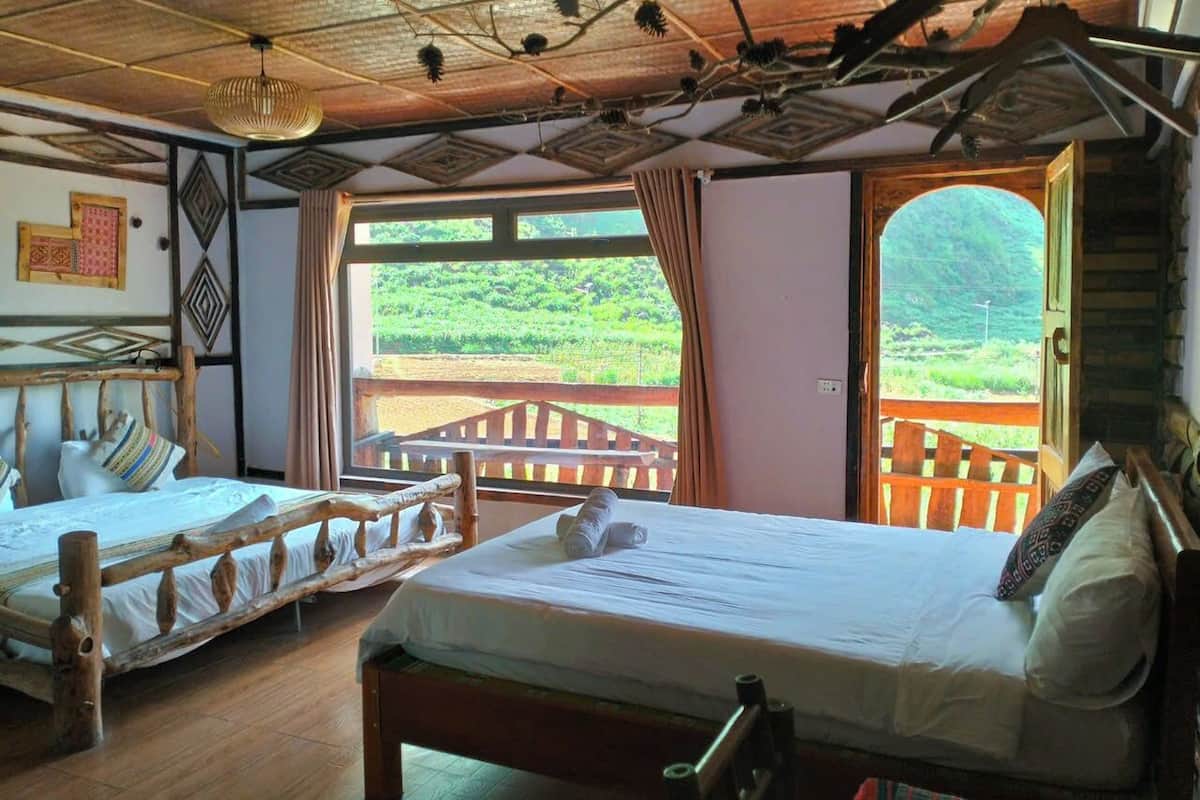 Standard Quadruple Room, Hill View | 1 bedroom, free WiFi, bed sheets
