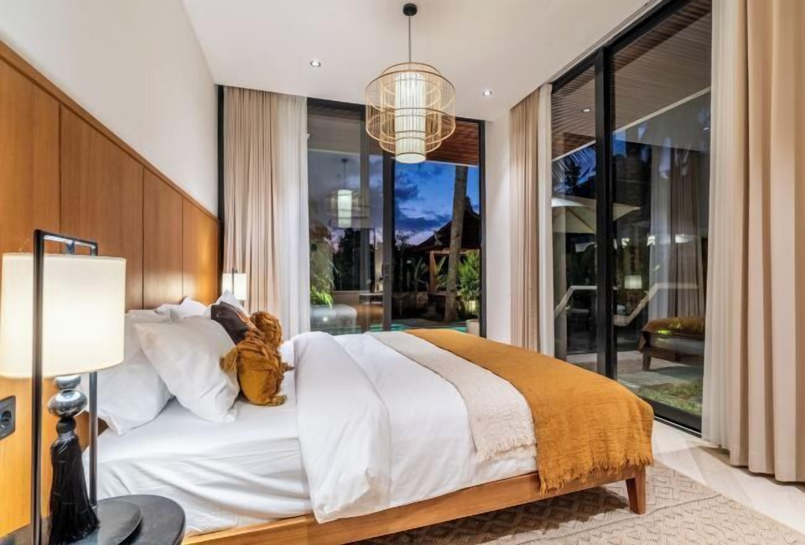 Individually decorated, desk, laptop workspace, blackout curtains