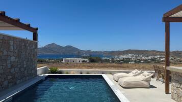 Honeymoon Villa, Private Pool, Sea View | Teres/patio