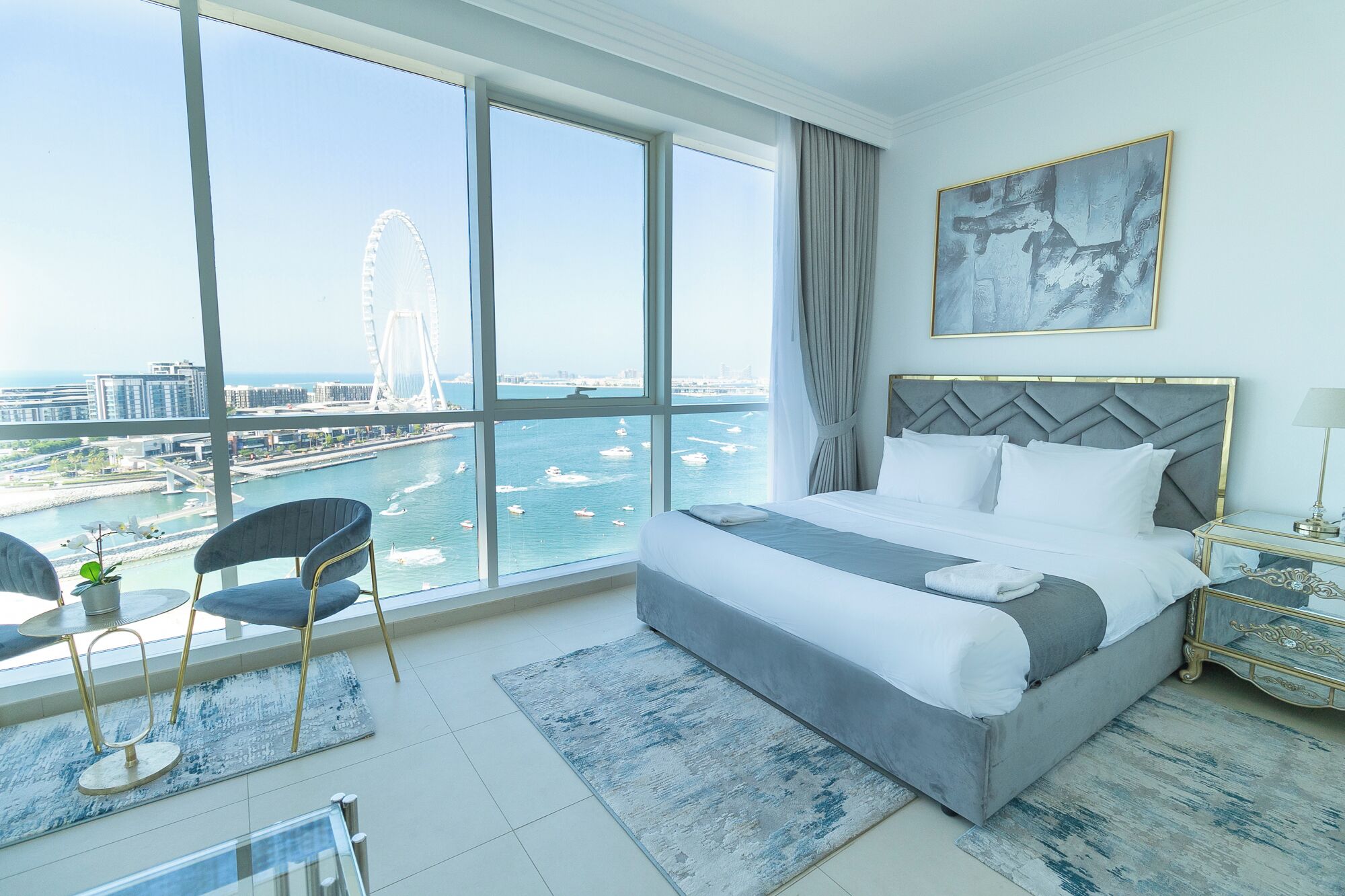 独特公寓, 2 间卧室, 阳台, 海景 | 遮光窗帘、免费 WiFi