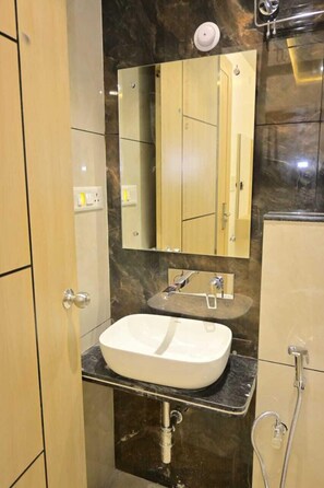 Triple Room | Bathroom | Free toiletries, slippers, towels, shampoo - The Tribhuvan Residency (Faizabad)