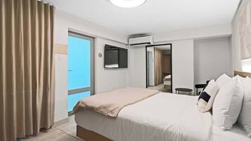 1 chambre, fer et planche Ă repasser, Wi-Fi gratuit, draps fournis