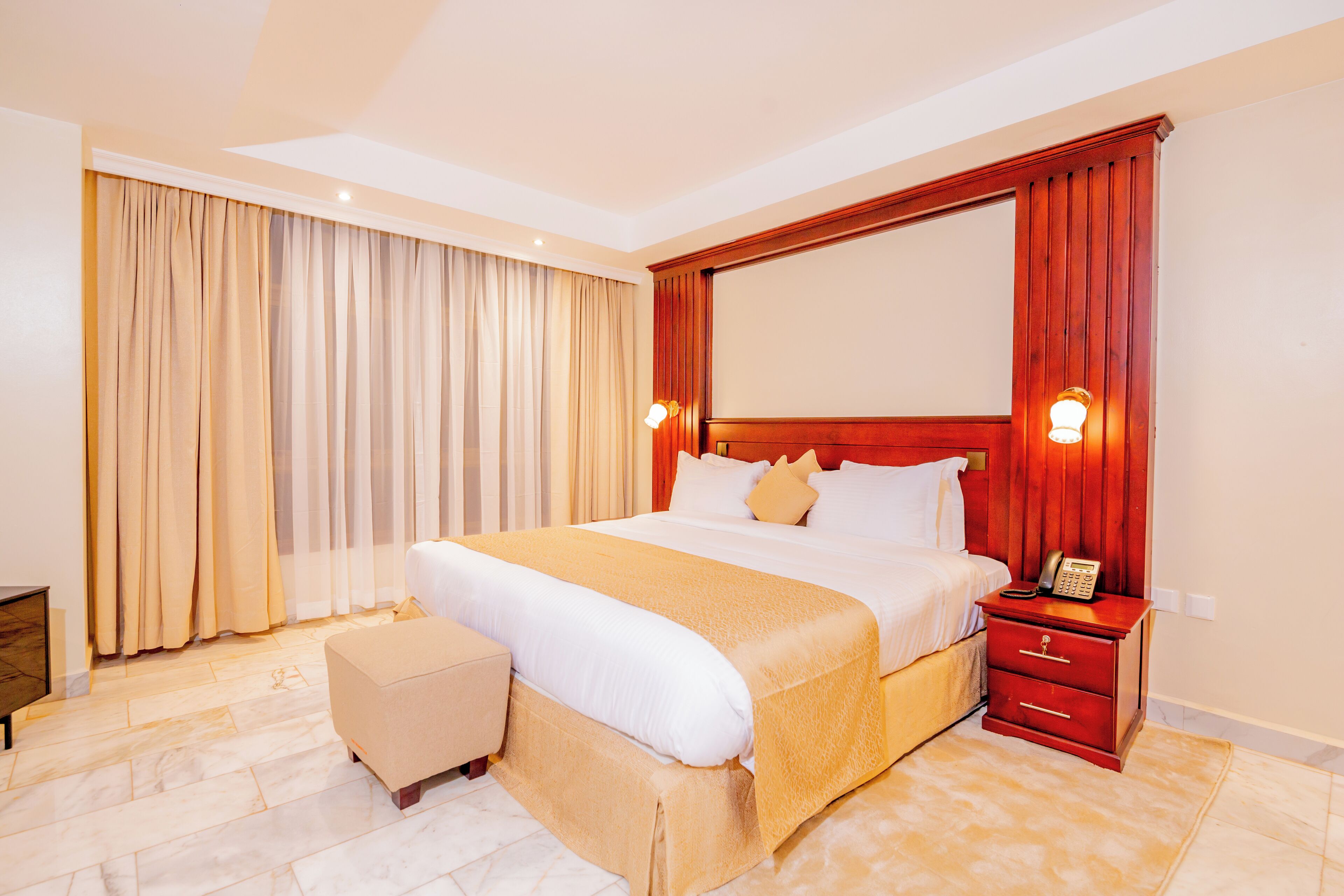 In-room safe, desk, laptop workspace, blackout curtains