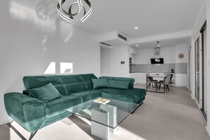 Living area - Apartment DeLux with private pool (Tucepi)