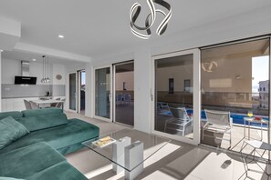 Living area - Apartment DeLux with private pool (Tucepi)