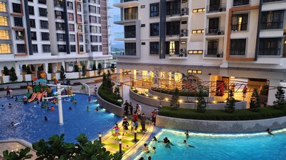 K Avenue with PS5, Pool View, Kids Playground and Private Balcony