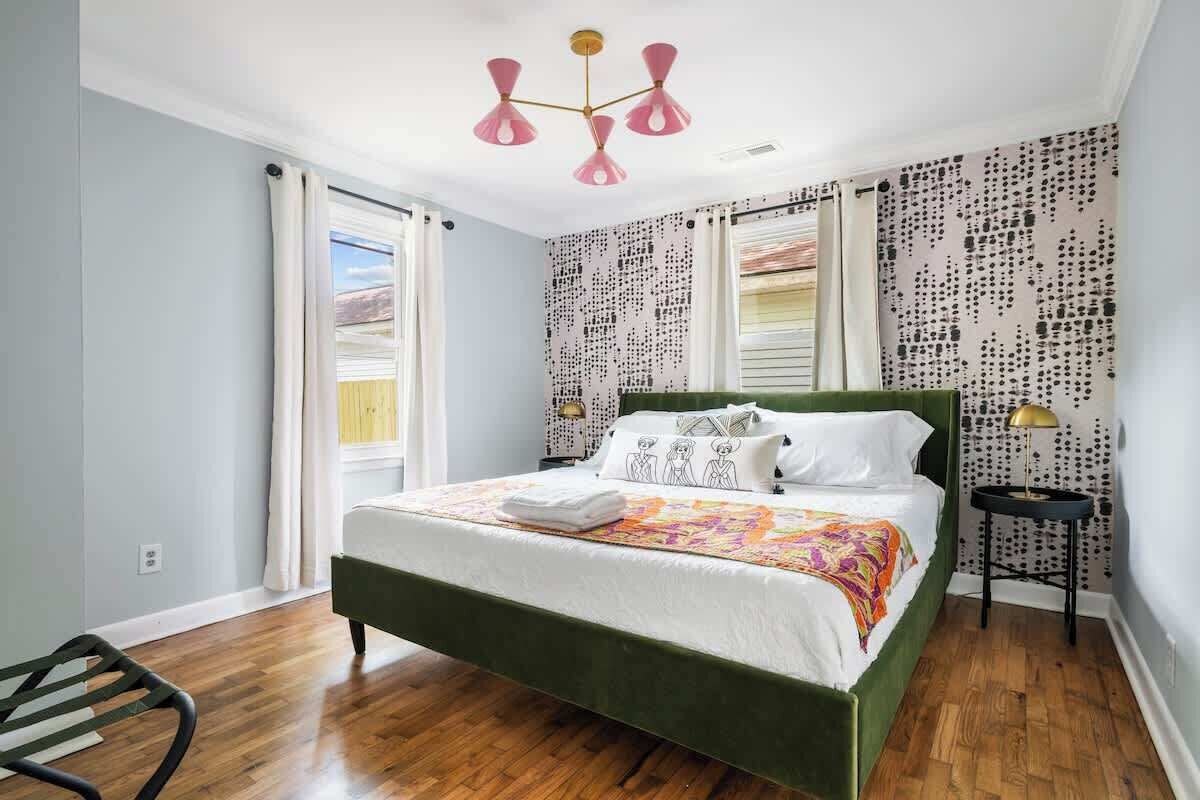 2 bedrooms, iron/ironing board, travel crib, WiFi