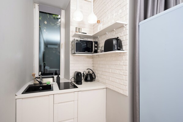 Studio, Balcony | Private kitchenette - RentPlanet - Studio Krasińskiego (Kraków)